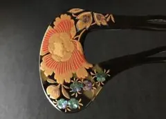 【永光作】本鼈甲 螺鈿簪 銘あり 美品 鼈甲 紫陽花 螺鈿細工 金蒔絵 簪 在銘 永光 - メルカリ