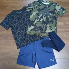 アディダス プーマ サッカーウェア スポーツウェア 半袖 Tシャツ 130cm