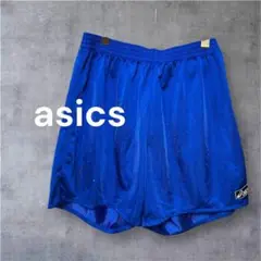 アシックス ASICS ハーフパンツ L 青 ショート バレー サッカー 827