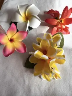 ヘアクリップ フラダンス 髪飾り ハイビスカス まとめ売り