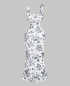 SHEIN フローラルプリントスリップドレス JP-XXL
