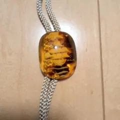 船彫刻 ループタイ めのう　帆船　アンティーク