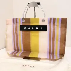 限定値下げ MARNI ストライプ トートバッグ - メルカリ