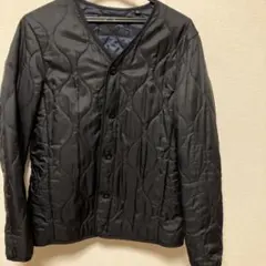 ブラック キルティングジャケット S