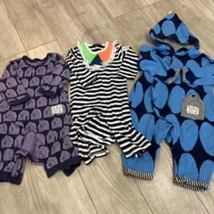 ロンパース3点セット 80サイズ　カルディア　つなぎ