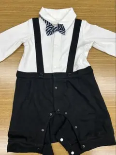 期間限定！【中古美品】Aenak 蝶タイ付きロンパース 80cm