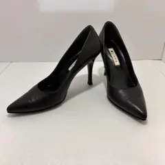 DIANA ダイアナ パンプス ポインテッドトゥ ピンヒール レザー 黒 22のサムネイル