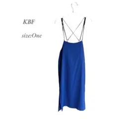 [新品] KBF バッククロスハイウエストスカート アーバンリサーチ ブルー