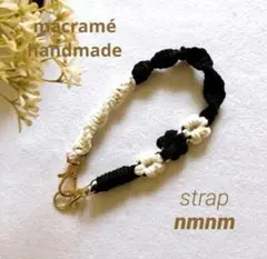 ストラップ ハンドストラップ スマホ 落下防止ストラップ ハンドメイド マクラメ