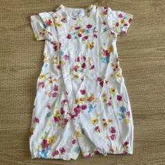 HAKKA BABY 花柄ツーウェイ・ドレスオール 95cm未満