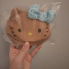 ハローキティ ポーチ 茶色 カラビナ付き