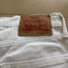 LEVI 513 ホワイトデニム W28 L32