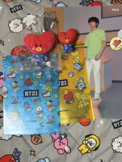 BT21 TATA グッズセット(BTS V テテ FILA クリアファイル付)