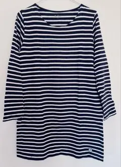 トップサイダー　ネイビーとホワイトストライプ長袖カットソー