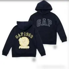 【美品】GAP KIDS マリオコラボ パーカー XL ネイビー裏起毛