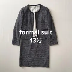 大きいサイズ　13号　フォーマルセットアップ　XL　ノーカラー　ワンピース