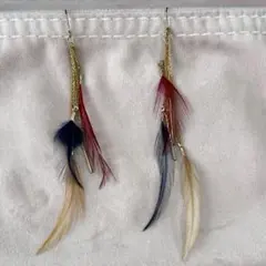 羽　フェザー　ピアス