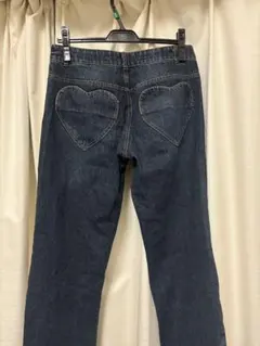 ハート型ポケット デニム パンツ
