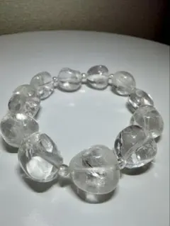 パワーストーン ブレスレット　タンブル水晶　邪気払い　災難回避　万能の石 ②