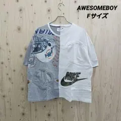 『 AWESOMEBOY (アメリカ古着) 』 リメイクTシャツ / Fサイズ