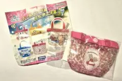 プールバッグ風ミニポーチ2 マロンクリーム