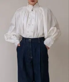 PERNA ペルナ 長袖 ブラウス レディース free ボリュームスリーブ