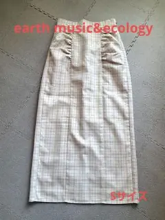 【earth music&ecology】チェック柄 タイトスカート Sサイズ
