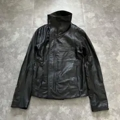 SHARESPIRIT レザーライダースジャケット メンズM シェアスピリット share spirit 人毛ライダース シェアスピリット ヤギ毛付き ケムリ