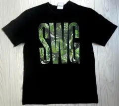 スワッガー SWG ロゴTシャツ 黒 M グリーン