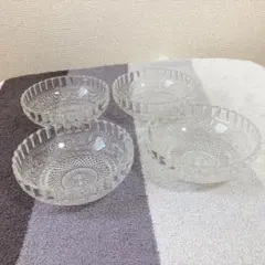 長谷川ガラス エリザベス サラダボウル 쇼와 레트로 ガラス食器 小鉢 中鉢