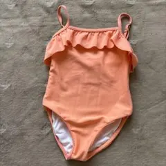 Chloé オレンジ フリル ベビー水着