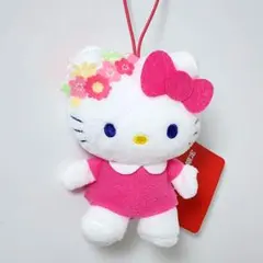 ハローキティ♡ Myハローキティマスコット　お花 ピンク　【タイトー限定】