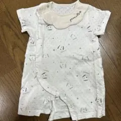 スヌーピー　半袖ロンパース　60-70