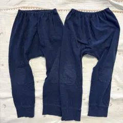 サルエルパンツ ネイビー 110 双子 ペア