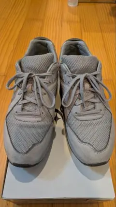 リーボック 27.5cm グレー メッシュ レザー スニーカー