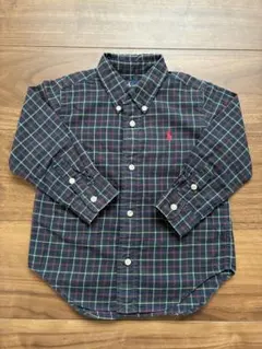 Ralph Lauren 長袖シャツ 90 ネイビー系チェック
