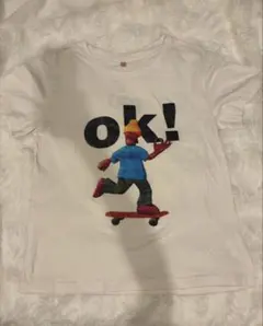 グラフィックプリント 半袖Tシャツ ホワイト