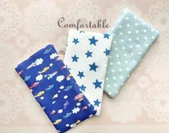 即納＊入園＊もっちり＊オーガニック＊ガーゼハーフハンカチ＊3枚セット＊12