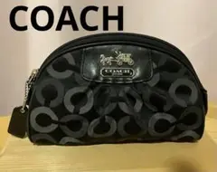 COACH コーチ　ポーチ　ブラック　黒　良品