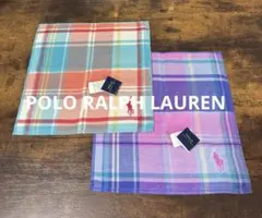 新品★POLO RALPH LAUREN タオルハンカチ２枚　チェック