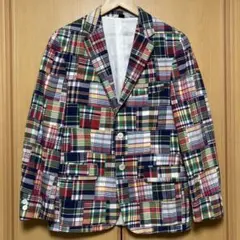 パッチワークマドラスチェック　ジャケット