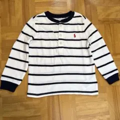 Ralph Lauren ラルフローレン ボーダー ヘンリーネック 長袖　90