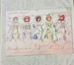 五等分の花嫁 イラストボード 白無垢アレンジ和装描きおろし 5姉妹