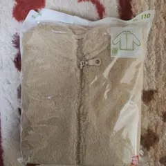 ユニクロ　フリースジャケット 110 ベージュ