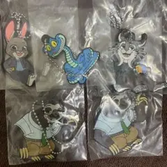 ズートピア2 でふぉラバ ラバーキーホルダー 5個セット