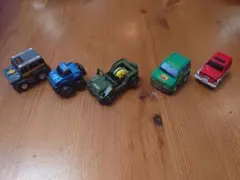 ミニカー 5台セット 色鮮やか　プルバック