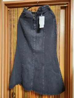 フレアAラインデニムスカート