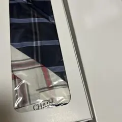 CHAPS ハンカチ 2枚セット チェック柄 ネイビー ホワイトのサムネイル