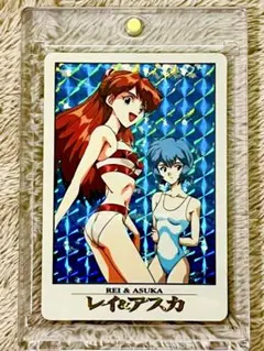 霧島マナ＆綾波レイ＆惣流・アスカ・ラングレー カード 新世紀エヴァンゲリオン 初版 カードダスマスターズ 2枚 霧島マナ 綾波