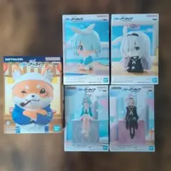 ブルーアーカイブ　モニタートップ　おすわり　フィギュア　5点セット　まとめ売りのサムネイル